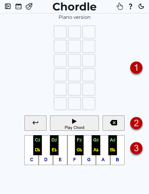 Image of Chordle screen